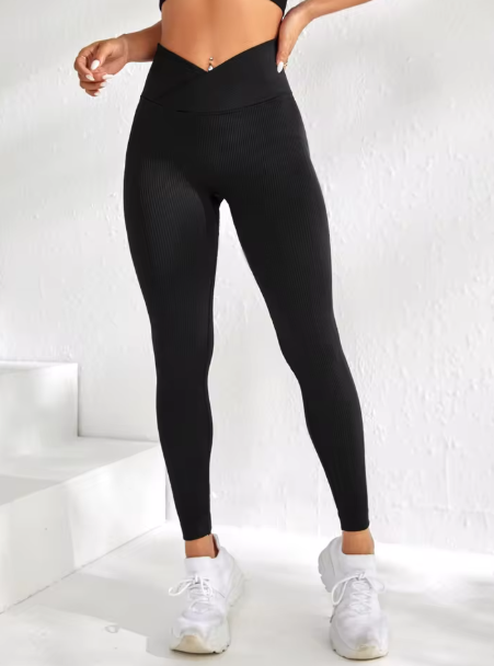 V-waist Elastic Leggings